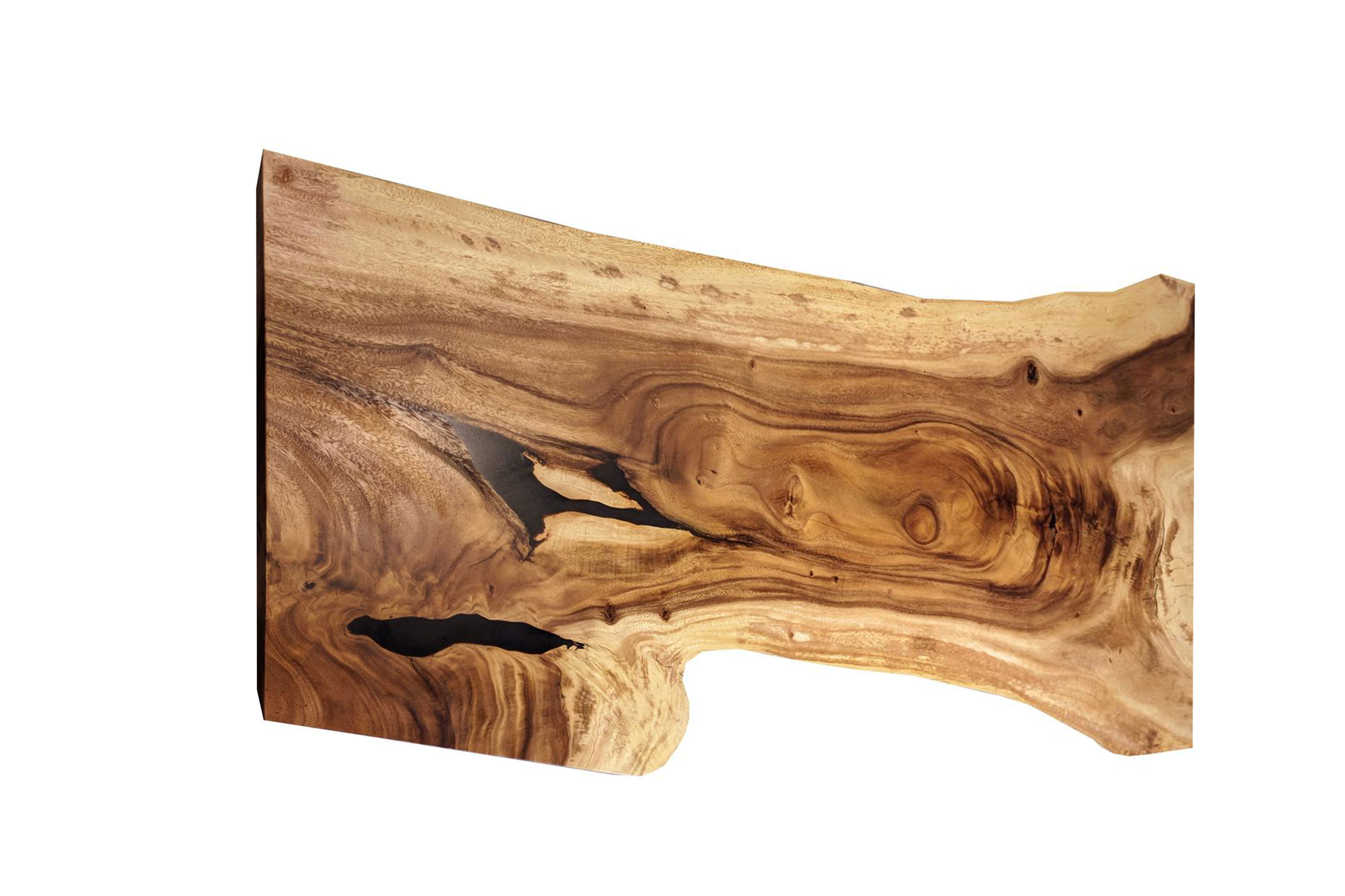 Buy Acacia Monkey Pod Wood Live Edge Farmhouse Table 79×26.5-40.5×3 ...