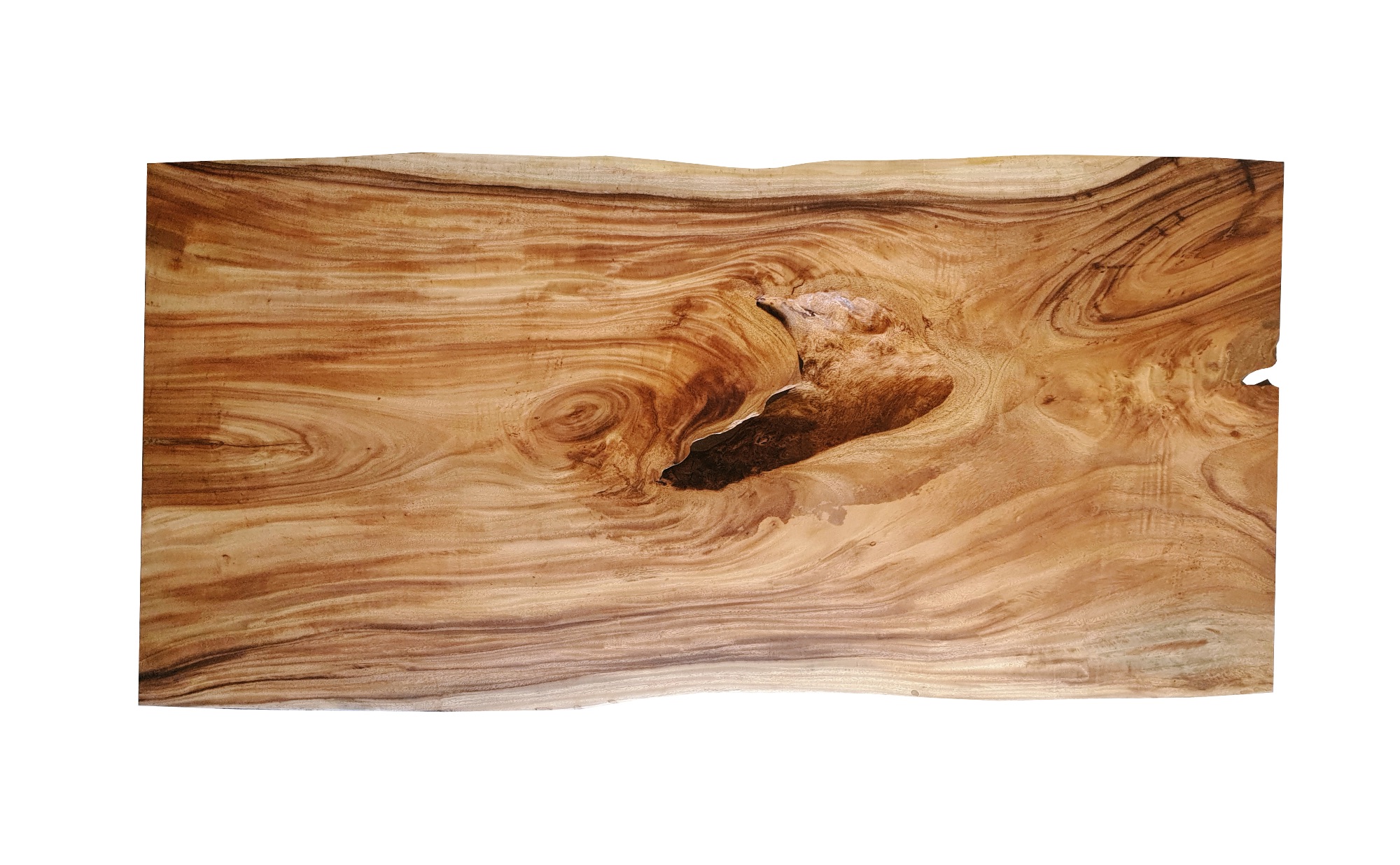 Buy Acacia Wood Live Edge Dining Table 79 x 36 − 40 x 2 Inches with ...