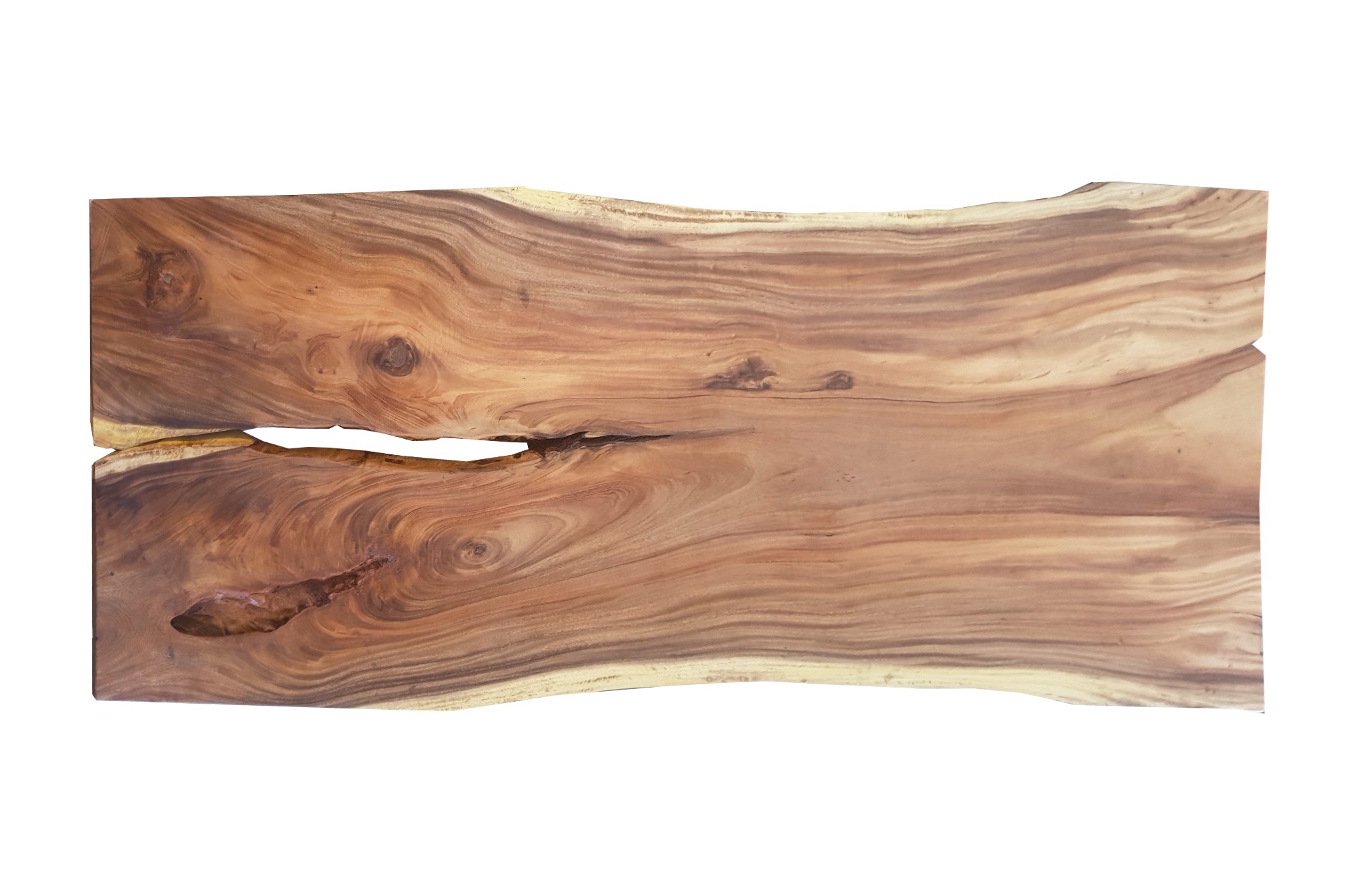 Buy Acacia Wood Live Edge Dining Table 118 x 47 − 43 − 46.5 Inches with ...