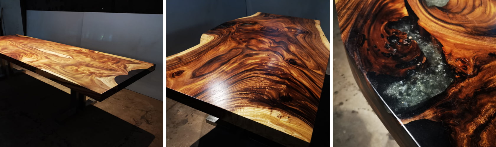 live edge epoxy resin table