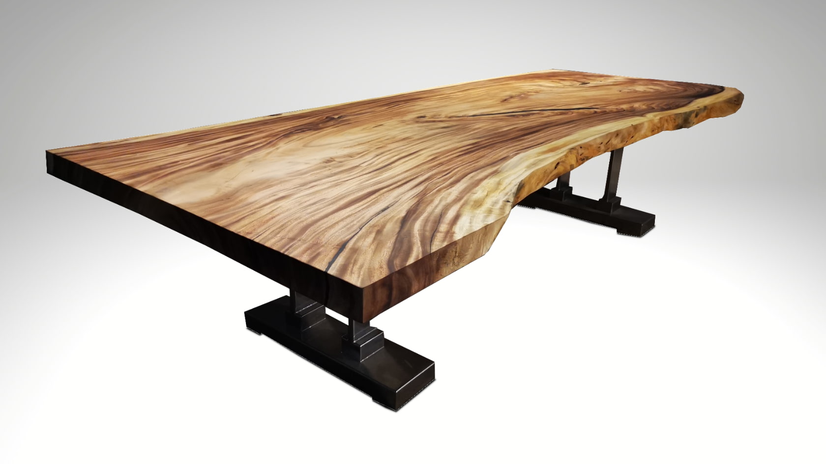 Acacia Wood Live Edge Table model Acacia Wood Live Edge Table with Organic Oil Finish