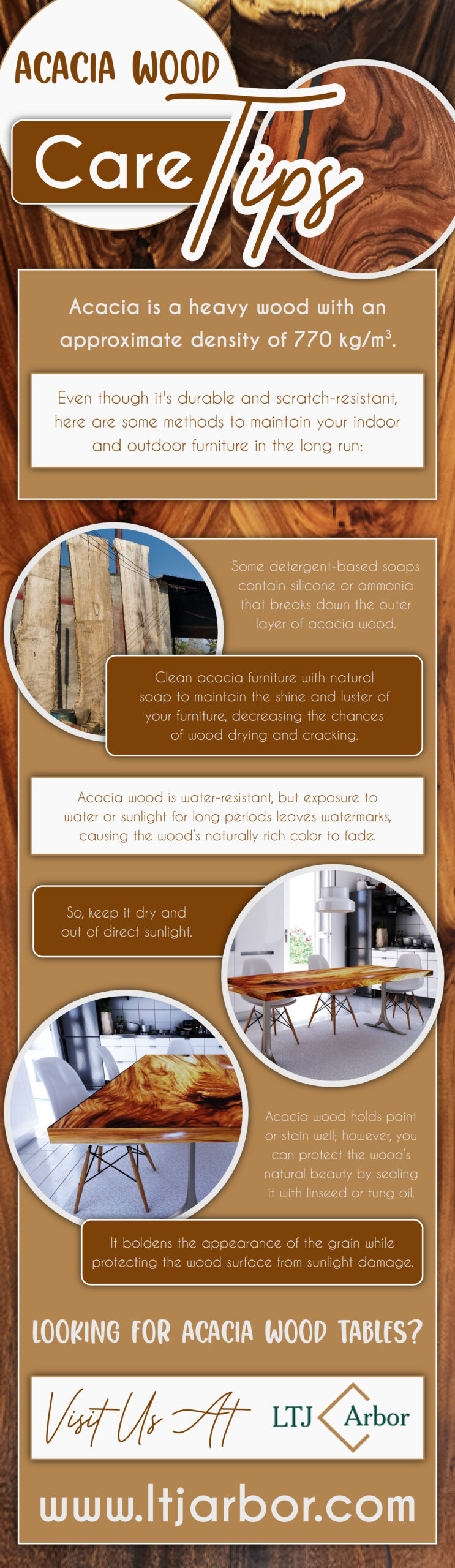 Acacia Wood Care Tips