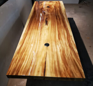 Live Edge Solid Wood Single Plank Office Table Desk