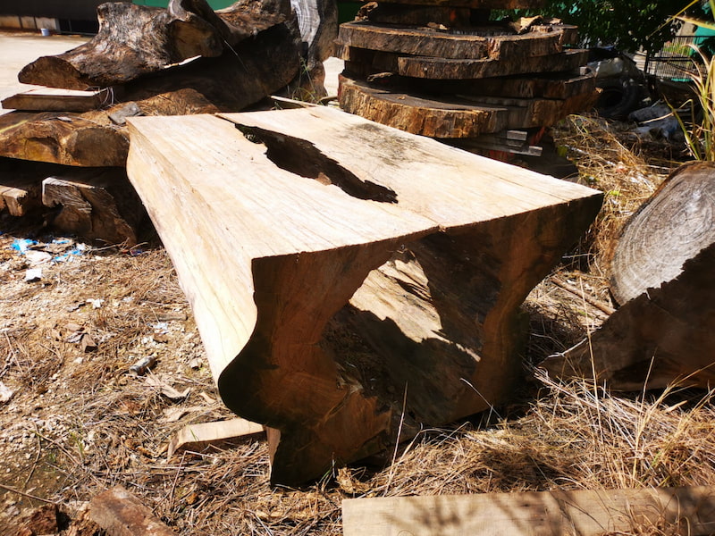 Live edge acacia table