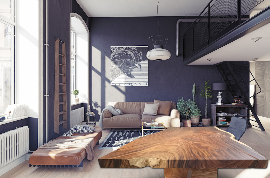 How to furnish an industrial style penthouse