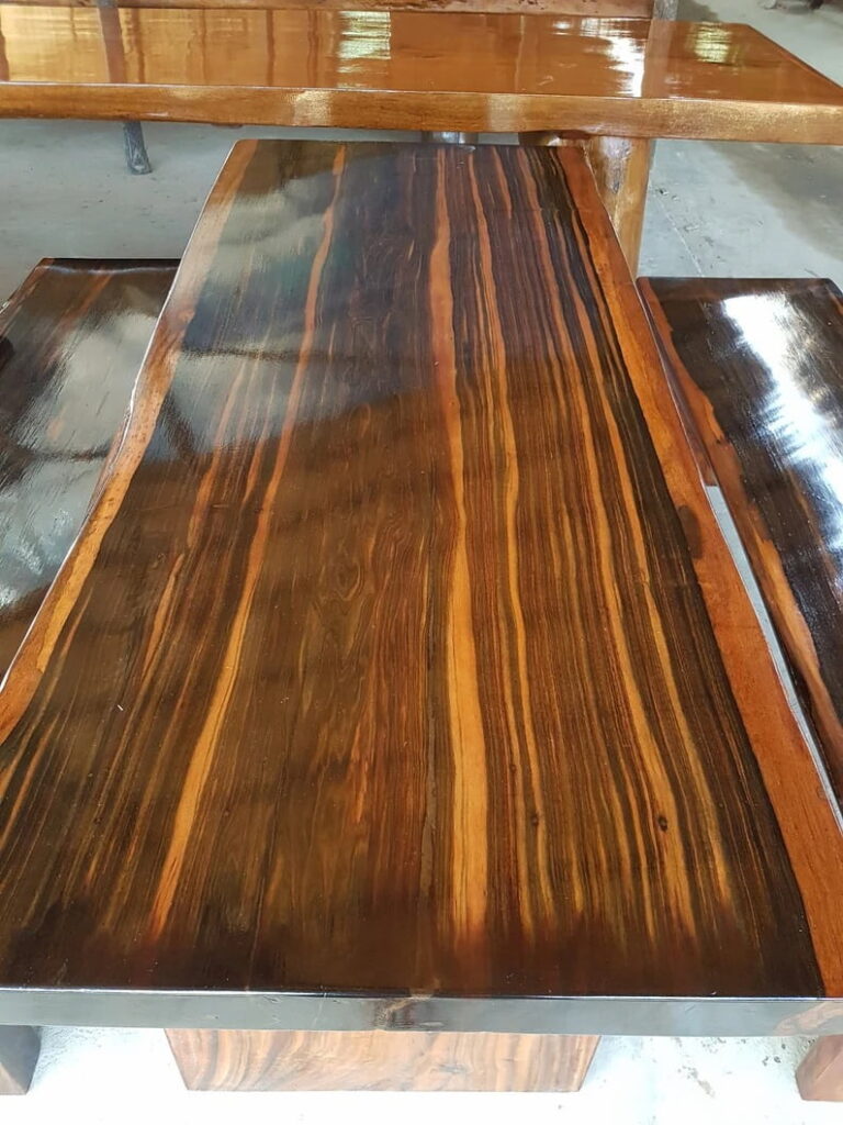 macassar wooden table