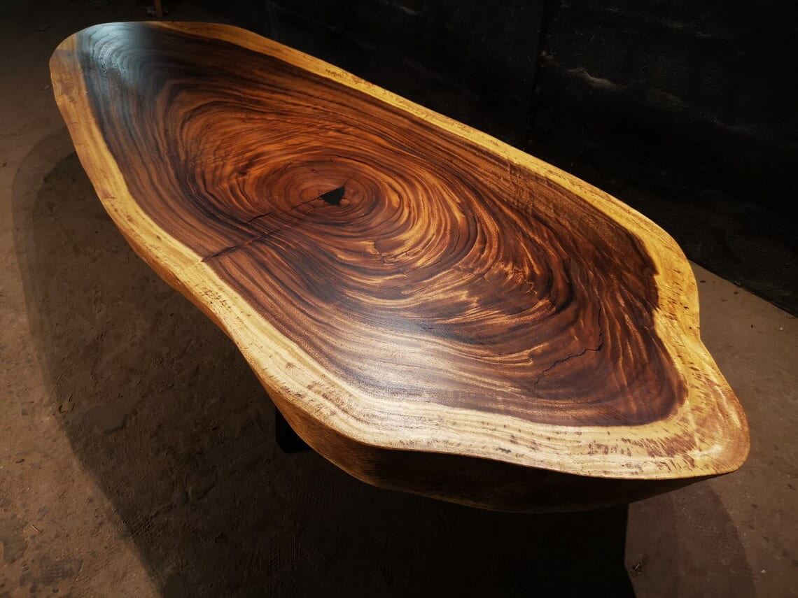 Wooden coffee table